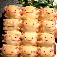 ウーパールーパーのちぎりパン꒰( ˙𐃷˙ )꒱|あやめもちもちさん