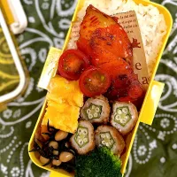 赤魚の味醂干しと肉巻き弁当|charickさん