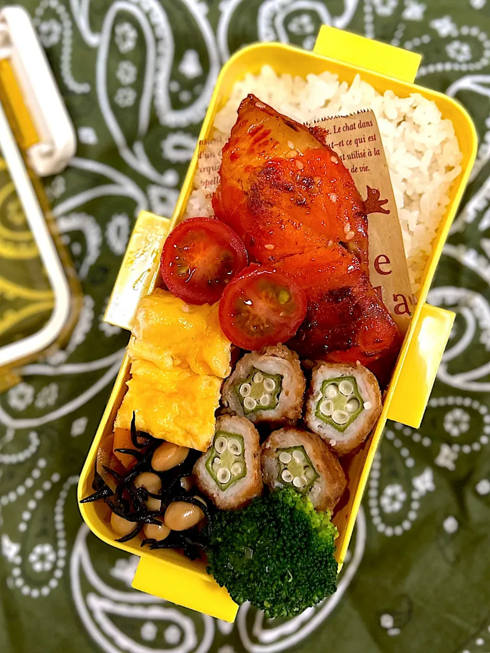 赤魚の味醂干しと肉巻き弁当|charickさん