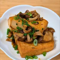 厚揚げきのこ(バタポン)|あぼちさん