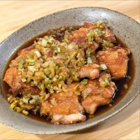 鶏もも肉の油淋鶏風|あぼちさん