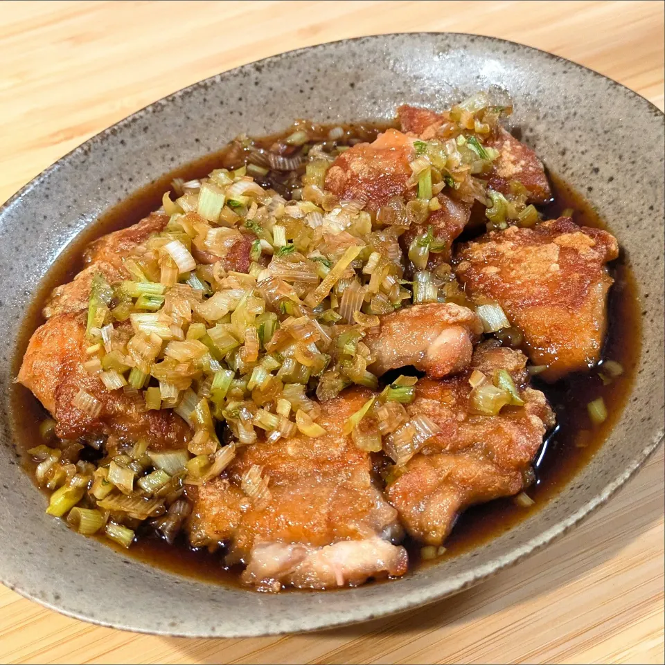 鶏もも肉の油淋鶏風|あぼちさん