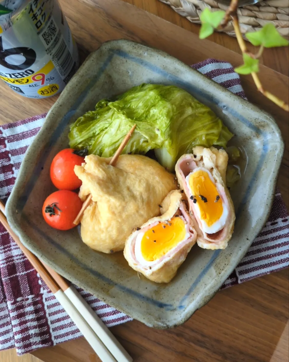 ﾍﾞｰｺﾝｴｯｸﾞ巾着|まりおさん