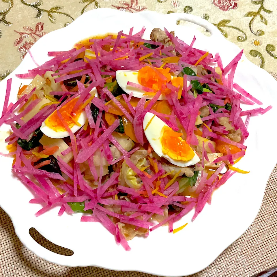 🐖豚肉の旨煮with紅芯大根|Mahinaさん