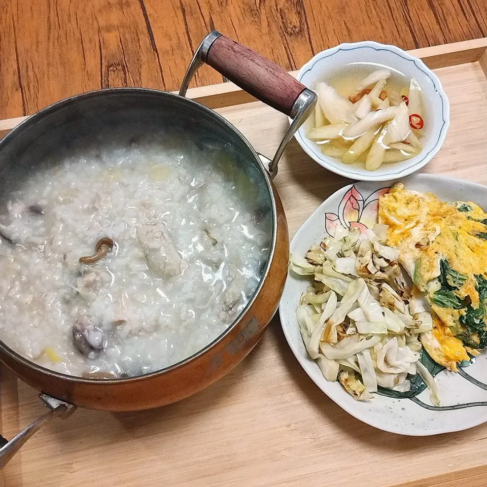 鶏鍋から鶏粥へ|705さん