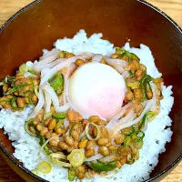 ☆温玉明太いか納豆ご飯|まぁたんさん