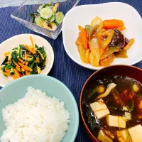 鶏と野菜の黒酢あん|おはなさん