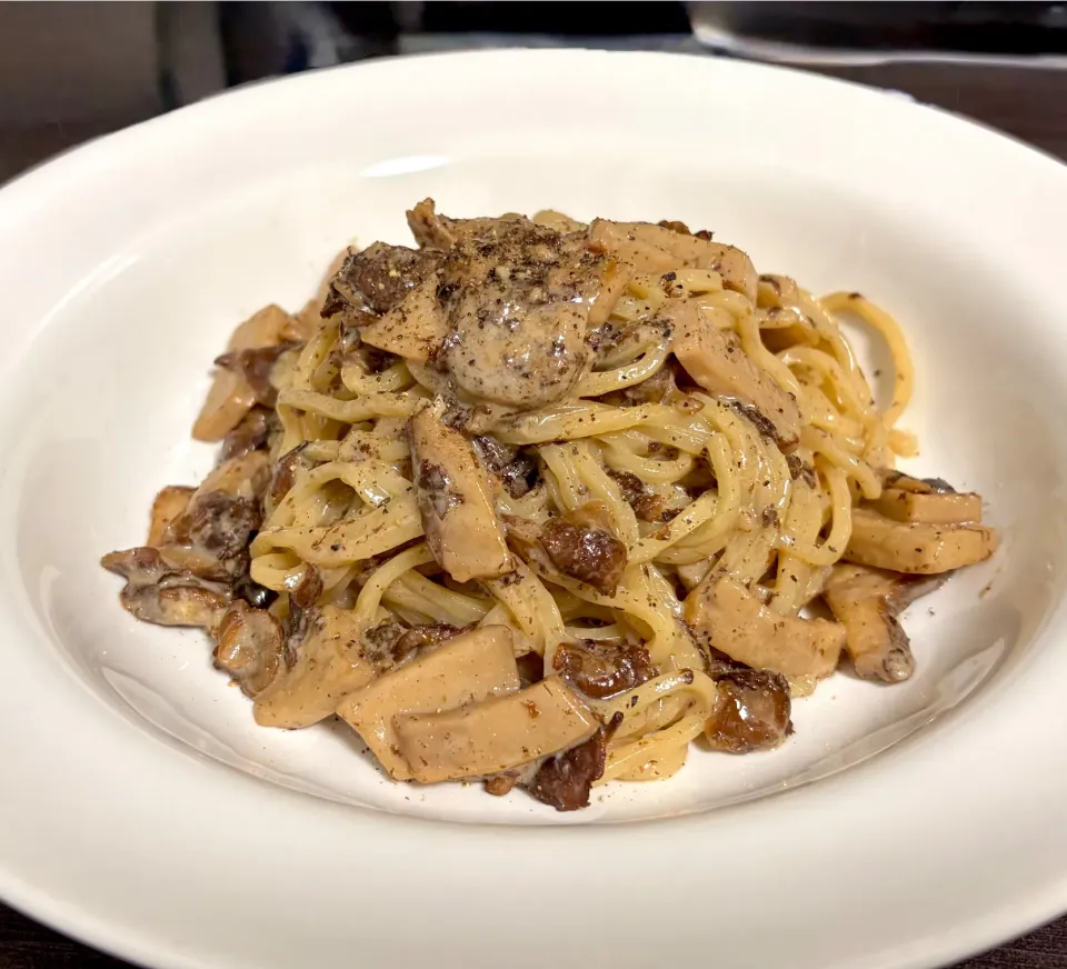 なめこ香るきのこのクリームパスタ|satoshi【パスタ専門】さん