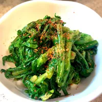 春菊のポン酢お浸し😋|＊yurika＊さん