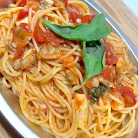 シーフードパスタの練習！|梅津 和典さん