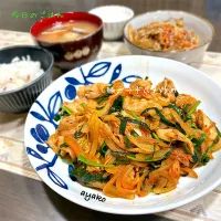 豚ニラキムチ炒め| 亜矢子さん