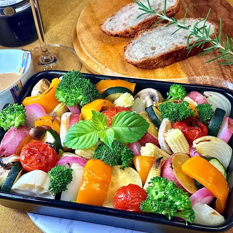 「ヤマサごまだれ専科」を使ってみたSnapdishの料理・レシピ写真:お家にアルモンデ.｡.:*☆ホットサラダ