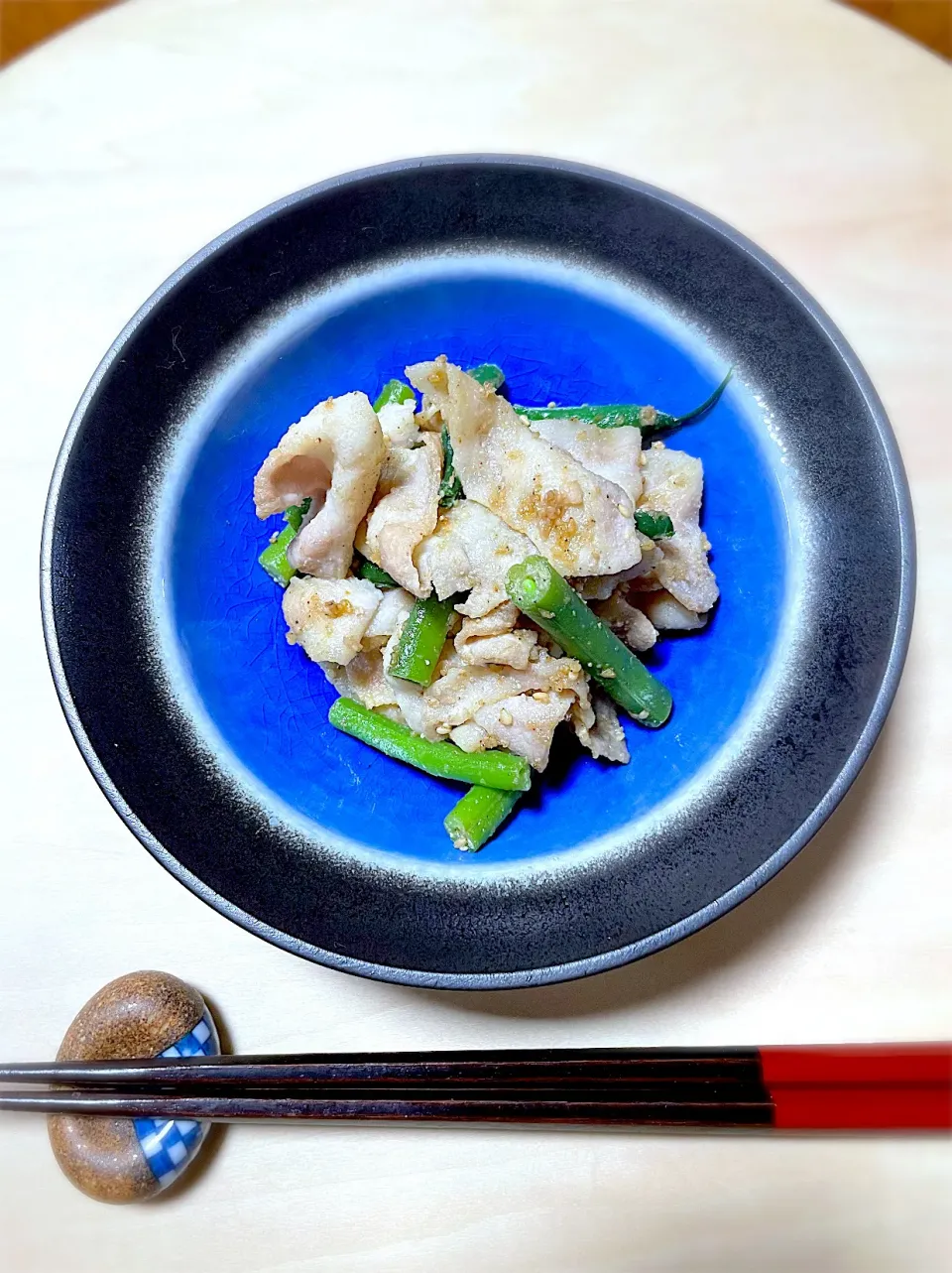 豚肉といんげんの胡麻和え|藤田 まり子さん