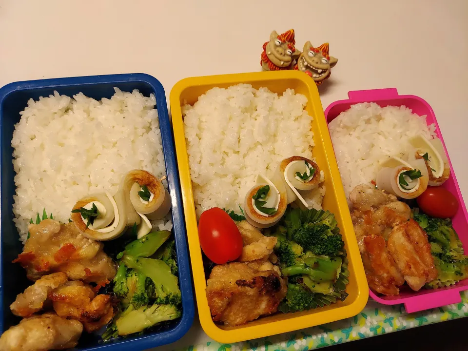 息子、夫、私弁当|みどりさん