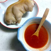 豚足と手作り韓国風酢味噌| こっぷさん