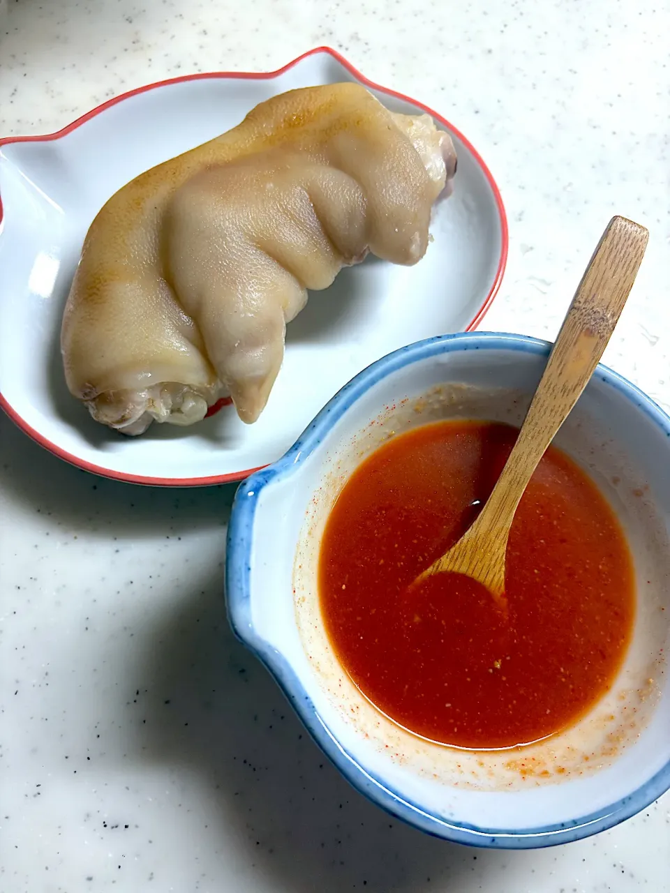 豚足と手作り韓国風酢味噌|こっぷさん