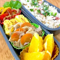 家族お弁当🍱ᕙ( ˙-˙ )ᕗ♡︎❤️|ふみぃさん