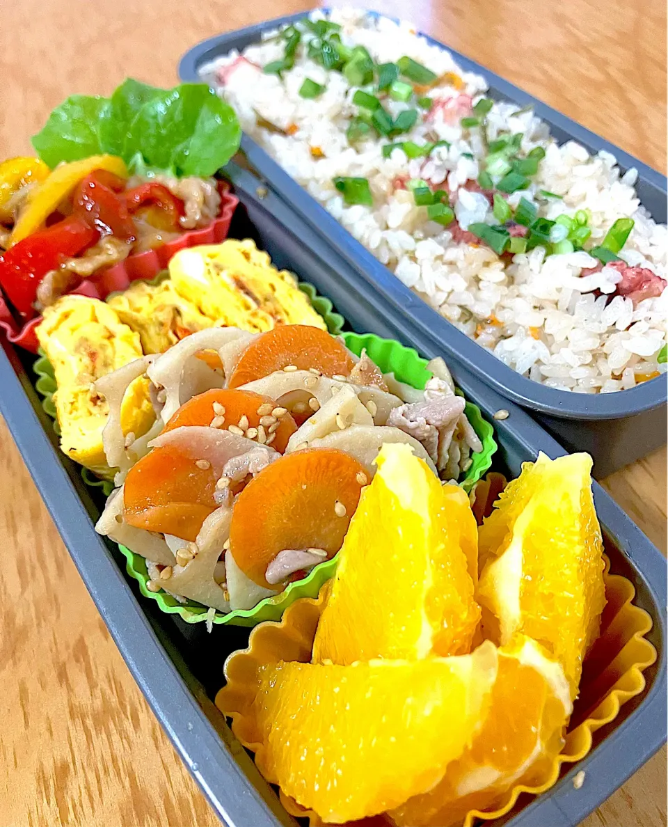 家族お弁当🍱ᕙ( ˙-˙ )ᕗ♡︎❤️|ふみぃさん