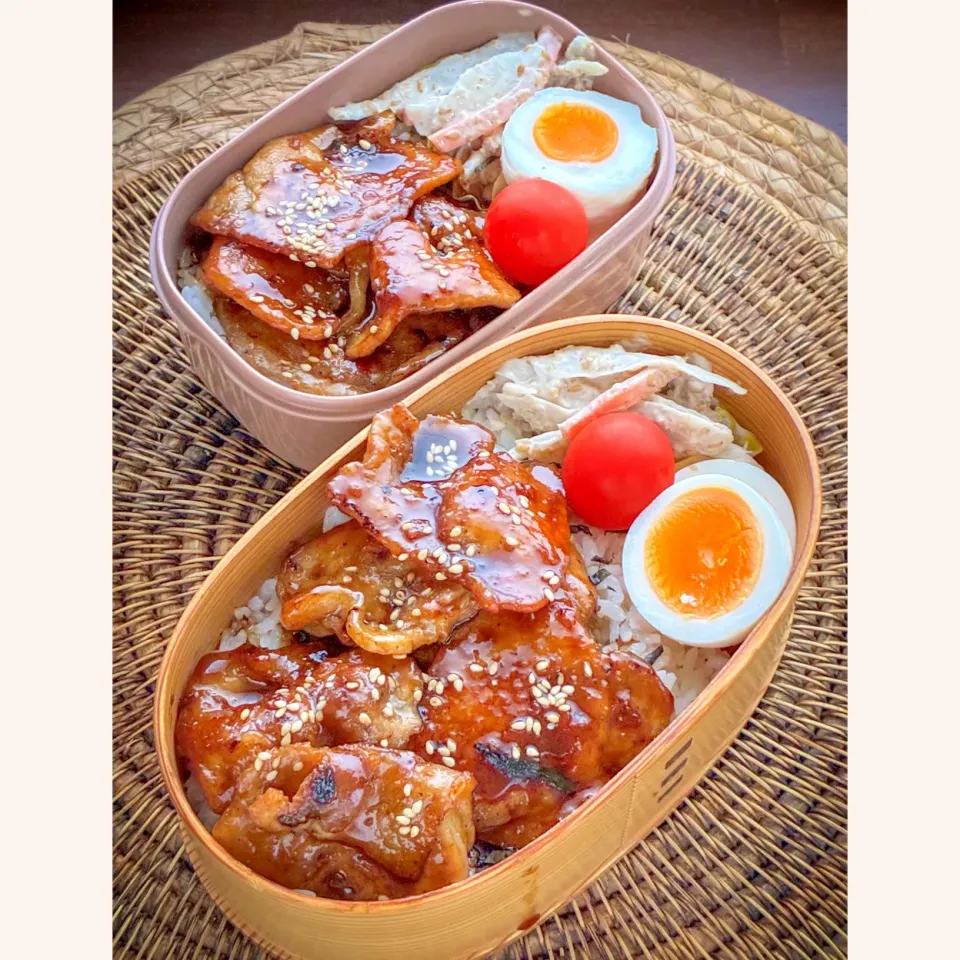 豚丼弁当|まめさん