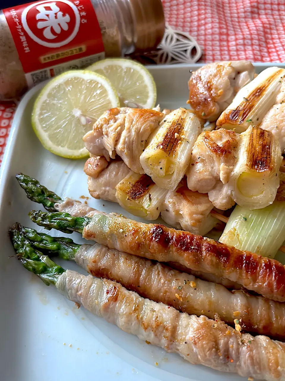 アスパラ肉巻き&焼鳥 ~あじまる|とんちんさん