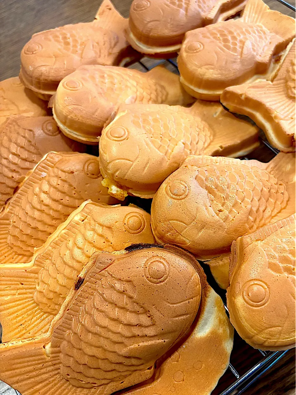 米粉でパリっとモチッとクリームたい焼き|KUMIさん