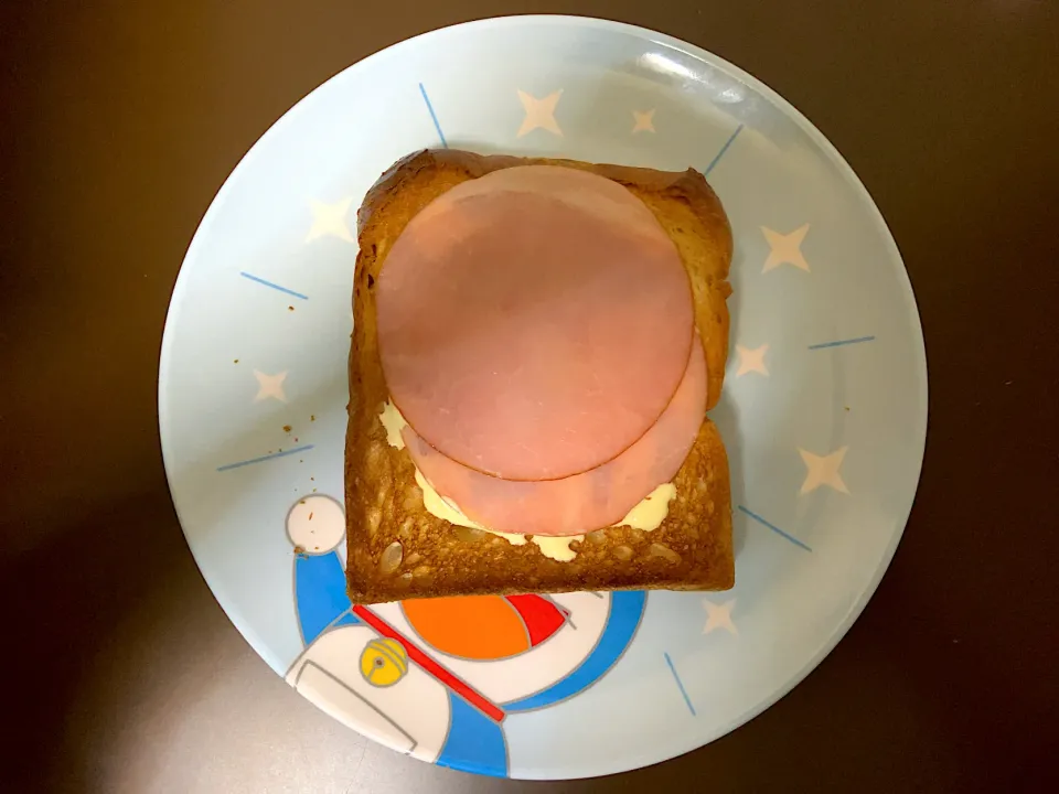 ハムトースト|ばーさんさん