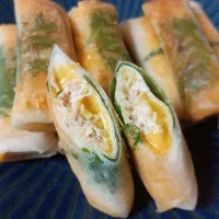 鶏むね肉のチーズ春巻き|ゆずさん