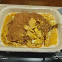 夜勤明け帰宅後はアジフライの卵とじ|Tarou  Masayukiさん