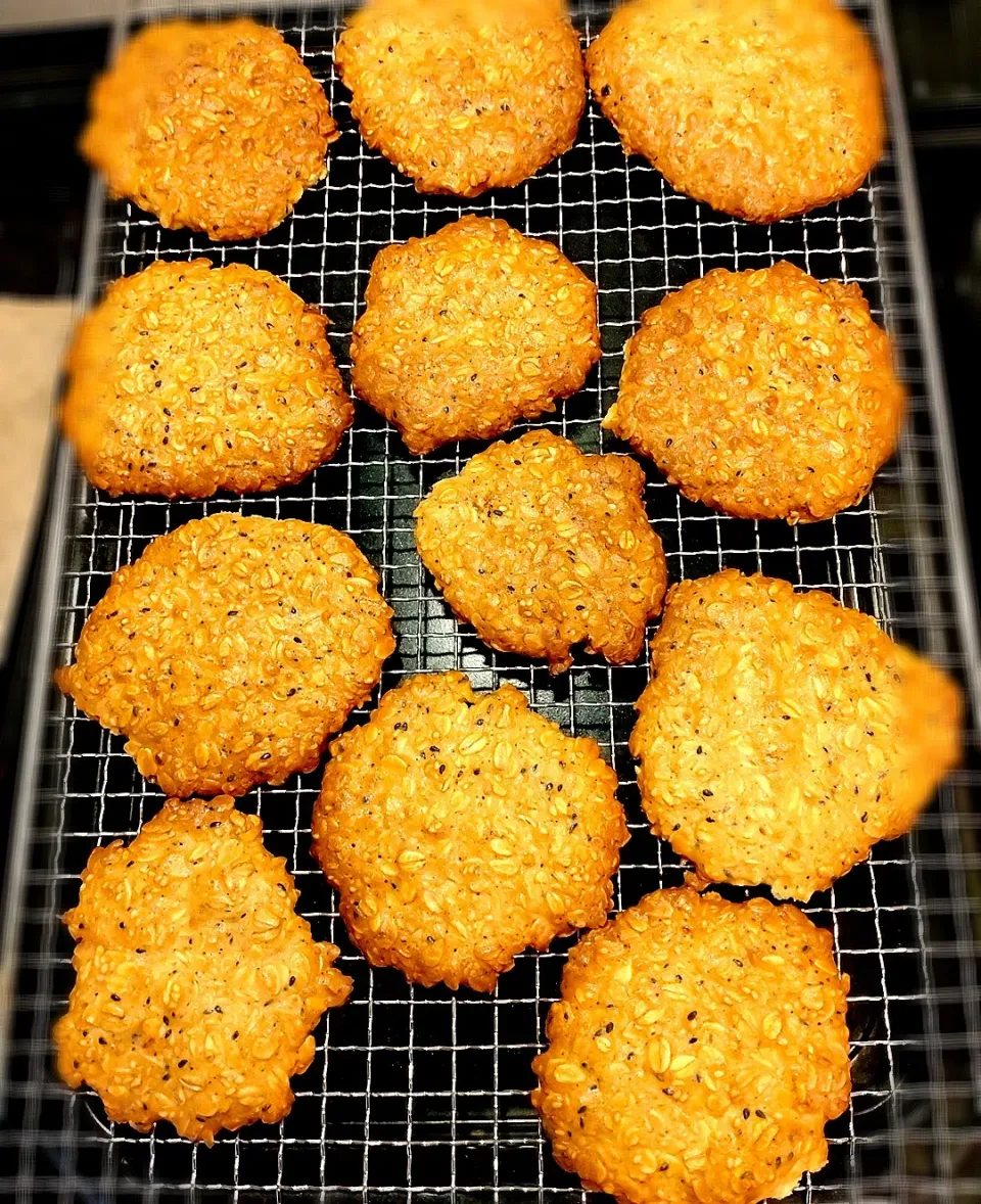 黒ごま×白ごま　オートミールクッキー|みりさん