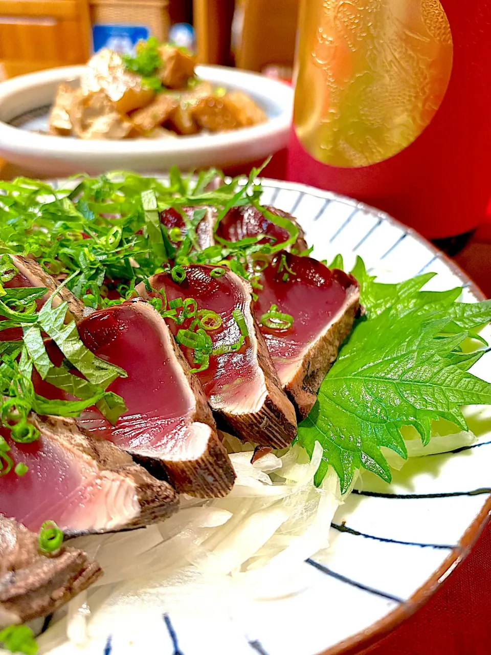 カツオのたたき🐟|おかちさん