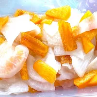 大根と柿の酢の物|みーこさん