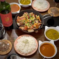 無印のカレーでワイン🍷😋✨️|マイコさん