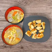 (11/30)鶏ささみのパン粉焼きと豚汁|瀬名さん