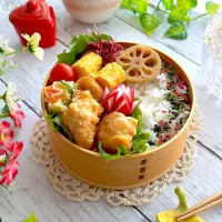 唐揚げ弁当|@panna_cotta.703さん