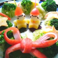 ブロッコリーのリースサラダ|きこりnoteさん