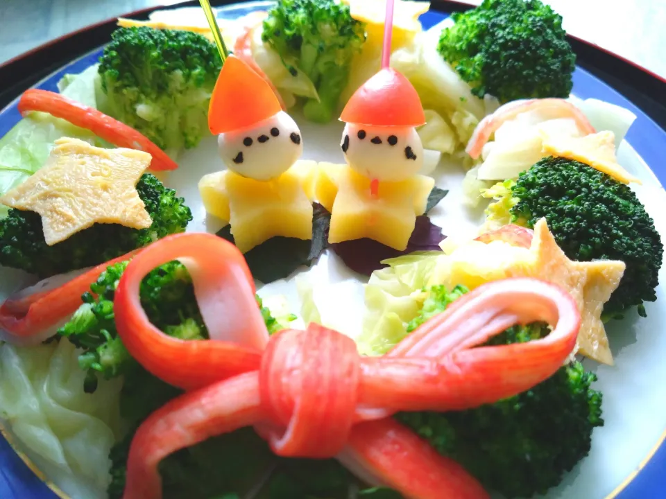 ブロッコリーのリースサラダ|きこりnoteさん