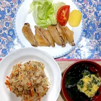 ビビンバと手羽焼|おしゃべり献立さん