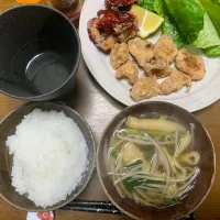 夕食　唐揚げ|ATさん