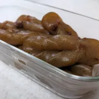 作り置き☆こんにゃくの炒め煮|こむぎさん