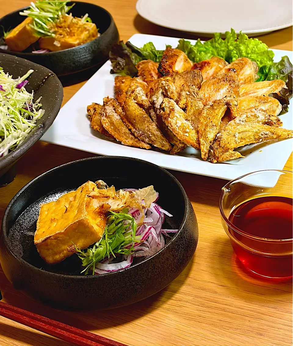 今夜の晩ごはんは、ちょっと大人のおつまみ定食🍶✨|kaeさん