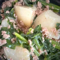 蕪挽肉あんかけ|みうのすけさん