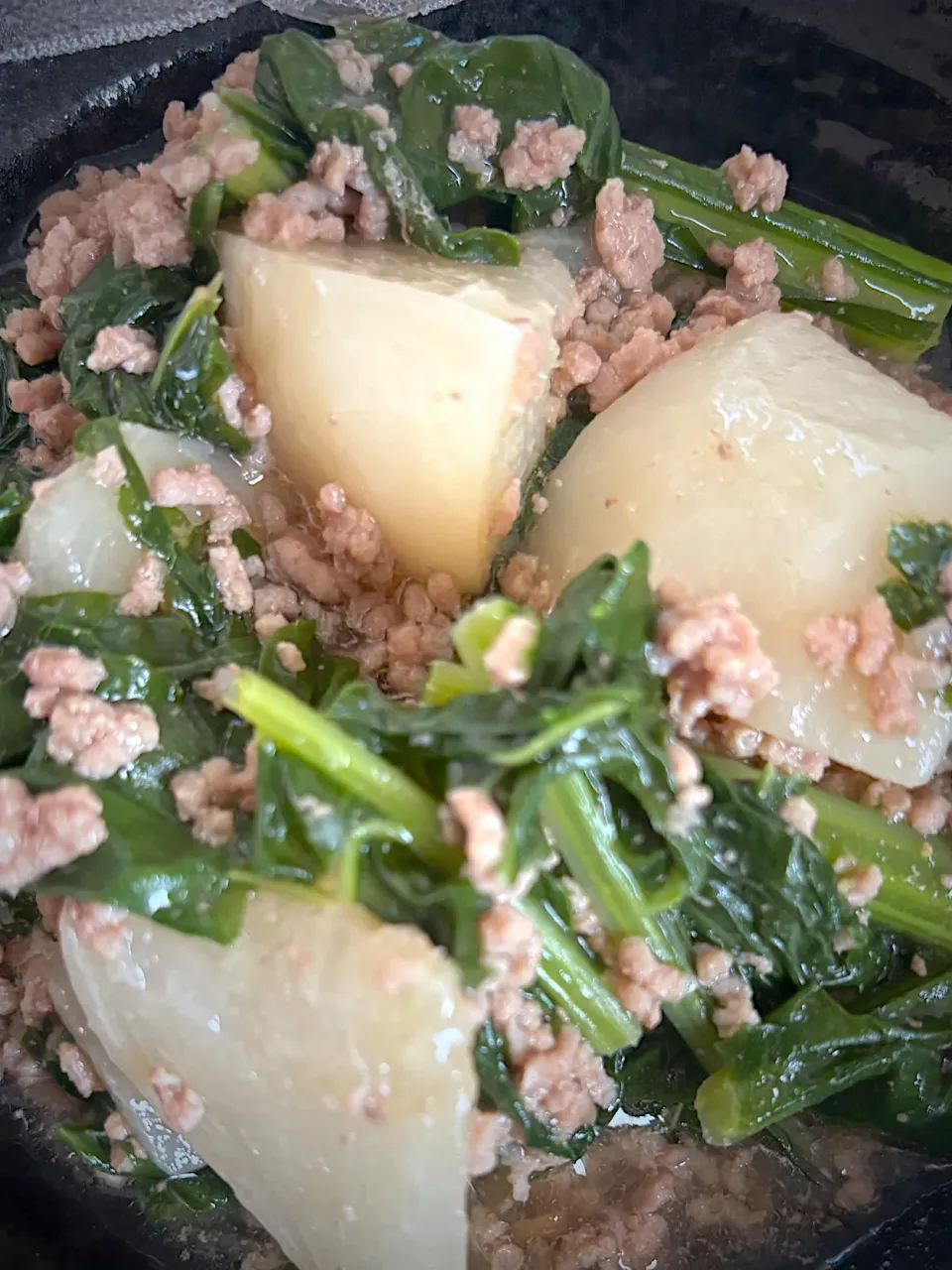 蕪挽肉あんかけ|みうのすけさん