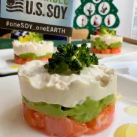 アメリカ産サステナビリティ認証大豆を使用した豆乳ヨーグルトでクリスマス前菜