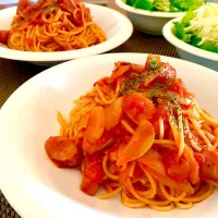 旦那さん作✨ランチナポリタン😋🍝| ＊yurika＊さん