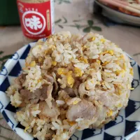 お肉ゴロッと炒飯|ガッツリ食べたいさん