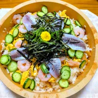 12/3の夕食　ちらし寿司|卯月さん