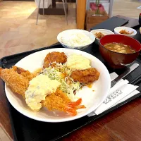 エビフライ＆チキン南蛮定食|skyblueさん