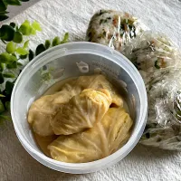 ＊0127. ロールキャベツ＆大根葉ふりかけおにぎり🍙娘ちゃんの高校生弁当🍱＊|＊抹茶＊さん