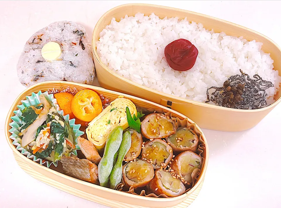 12/4 高1男子弁当☆おにぎりもどうぞ|ペイたさん