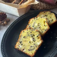とんちんの料理 さつま芋と胡麻のパウンドケーキ🍠 めちゃうま❣️